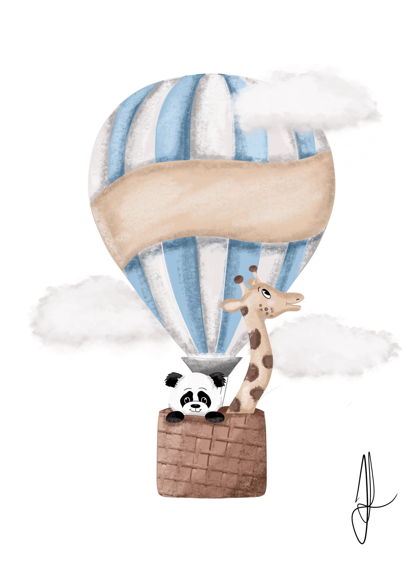 Blå Luftfärd by JJ