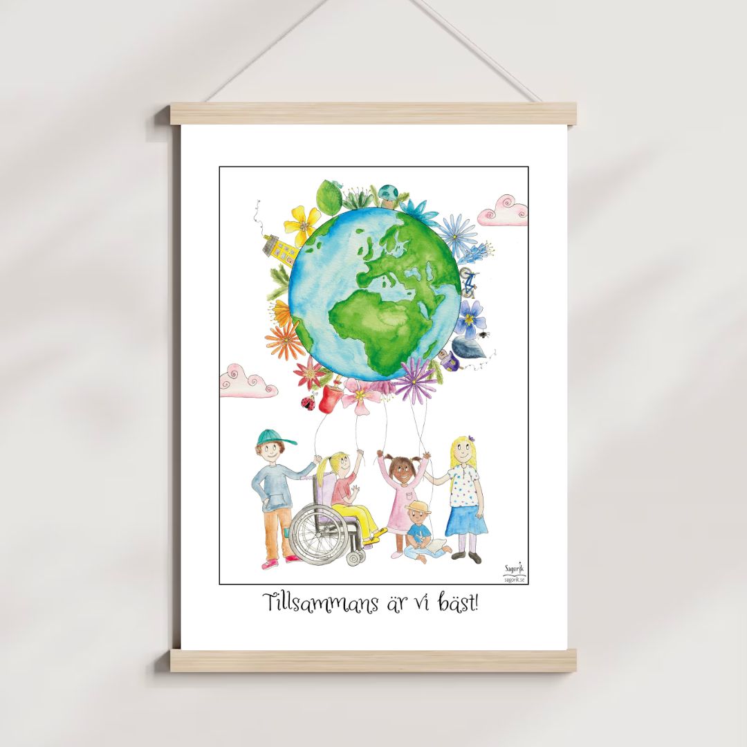 Snögubbe och granar