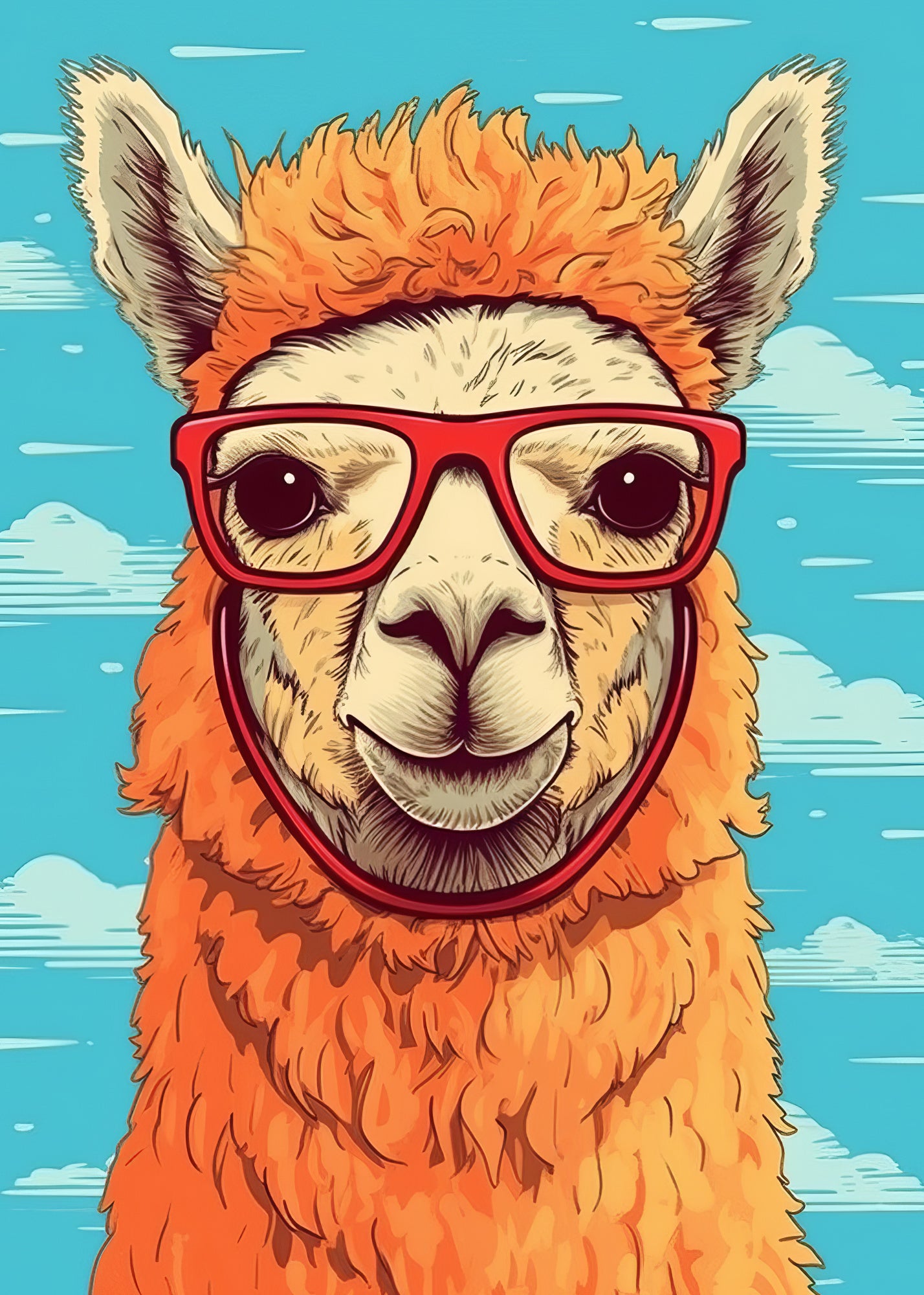 Lama 1 Poster och Canvastavla