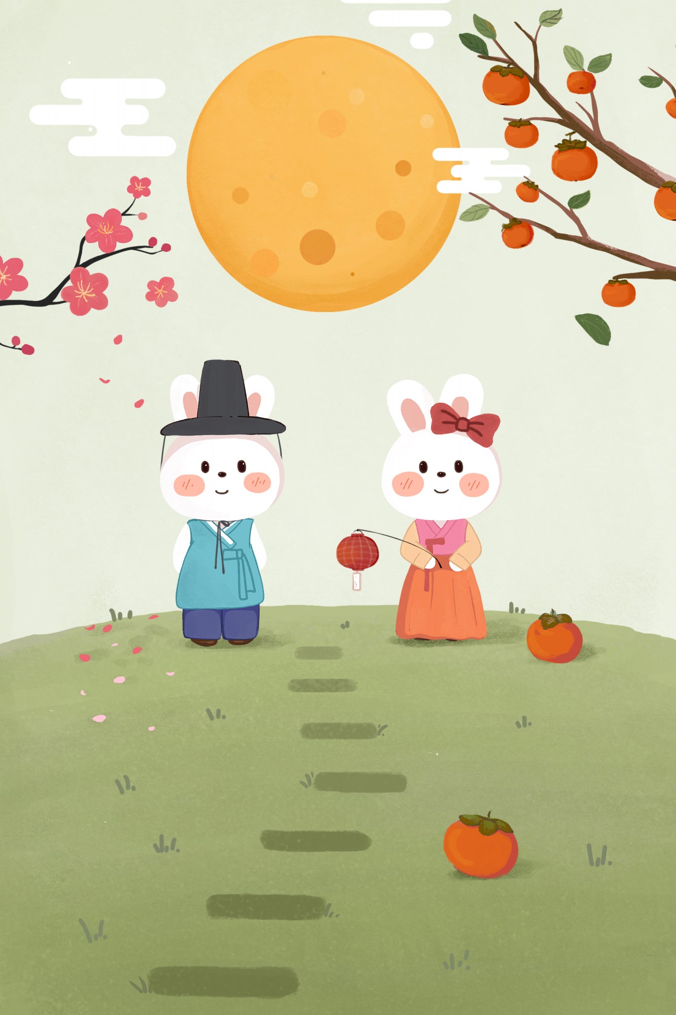 Happy Mid Autumn Festival Tradition Poster och Canvastavla