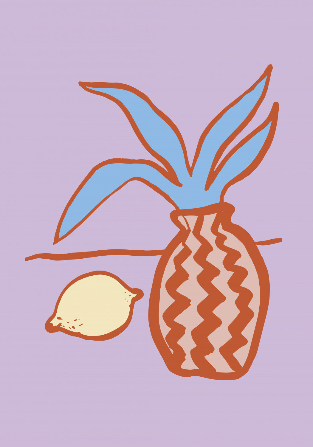 Lilac Lemon Poster och Canvastavla