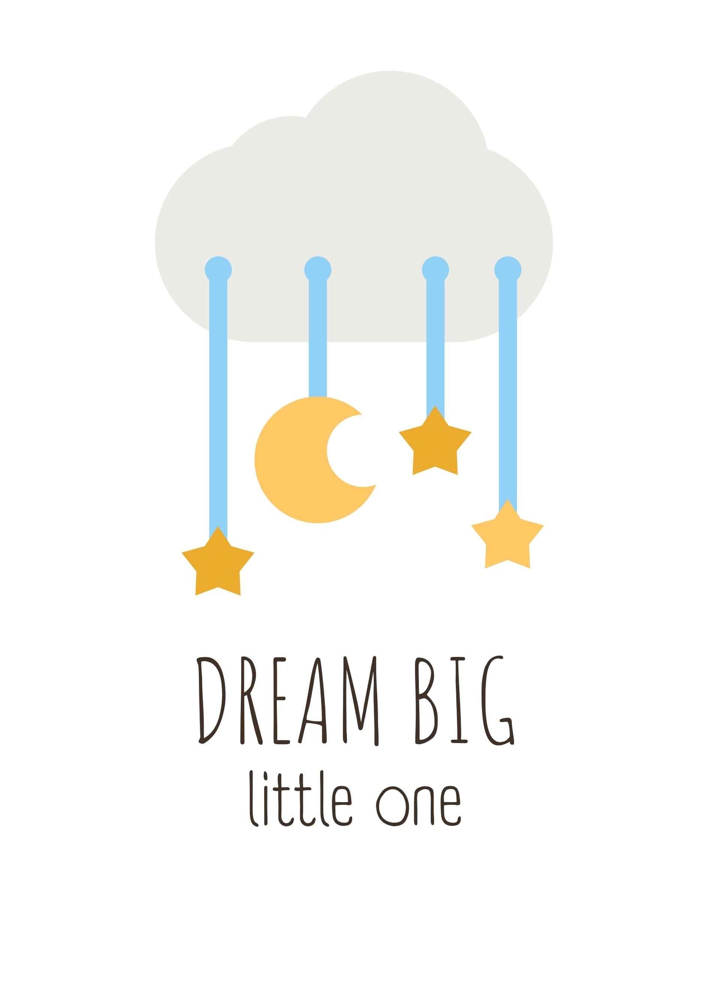 Barncitat Dream big little one- star n moon
