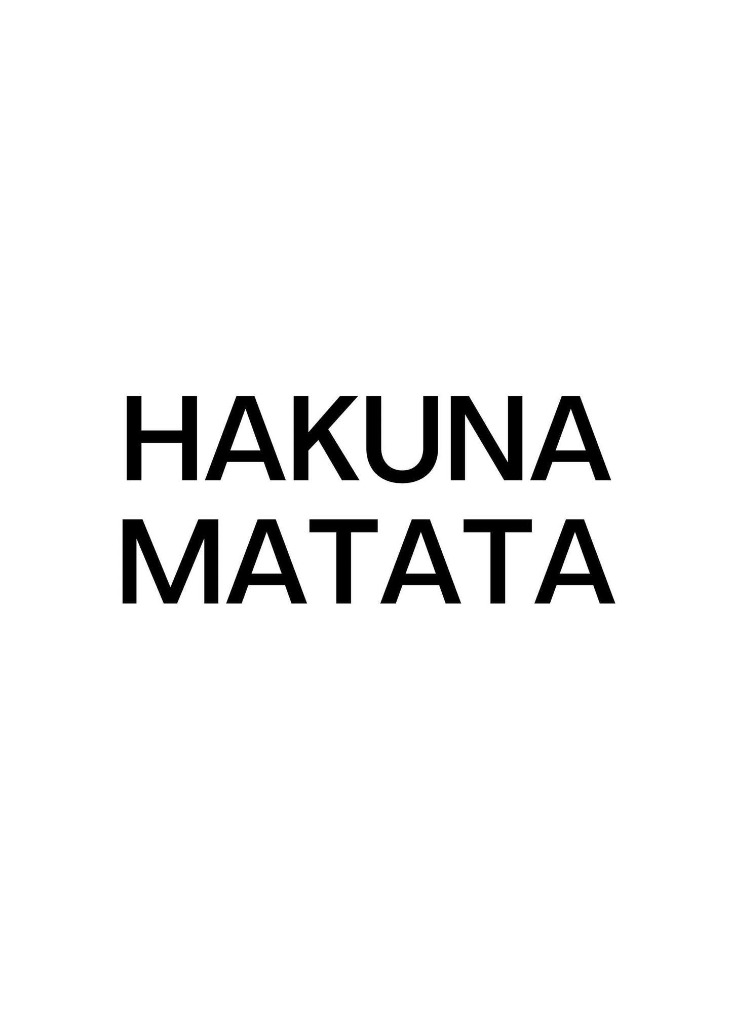 Barncitat Hakuna Matata