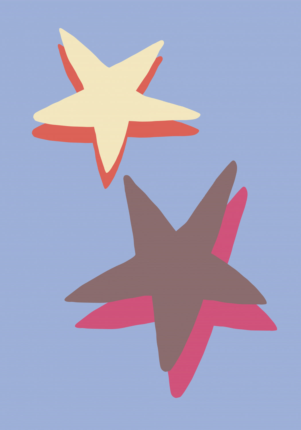 Blue Star Poster och Canvastavla