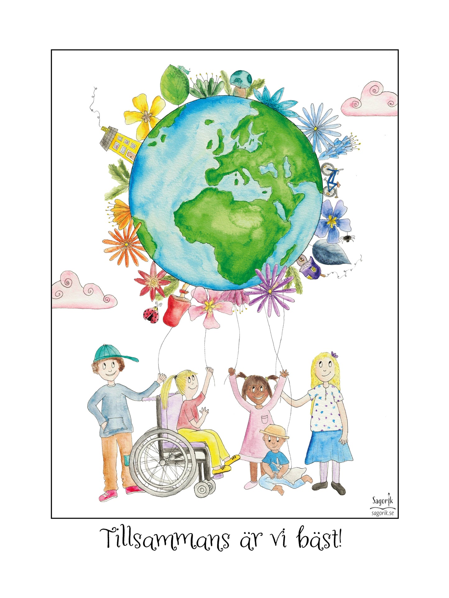 Jorden och barnen poster