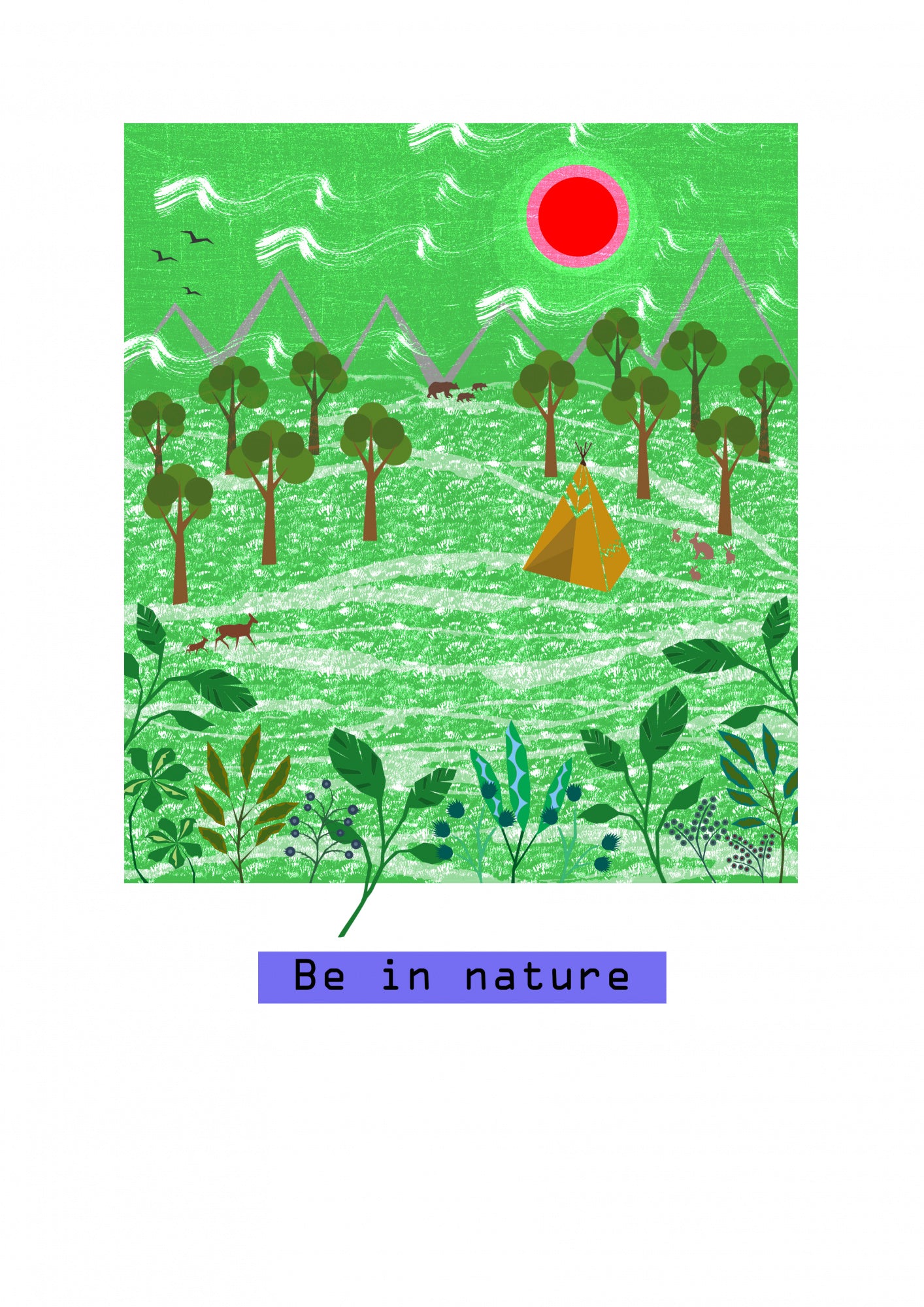 Be in nature Poster och Canvastavla