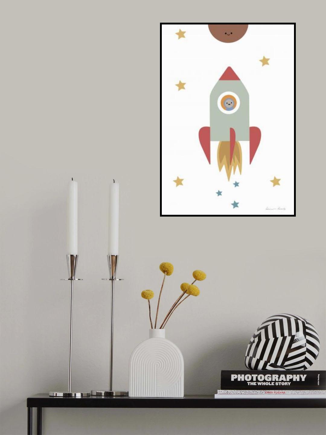 Solar Rocket Poster och Canvastavla