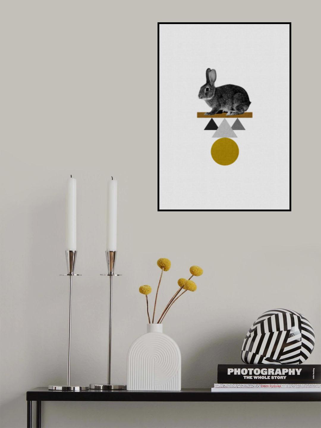 Tribal Rabbit Poster och Canvastavla
