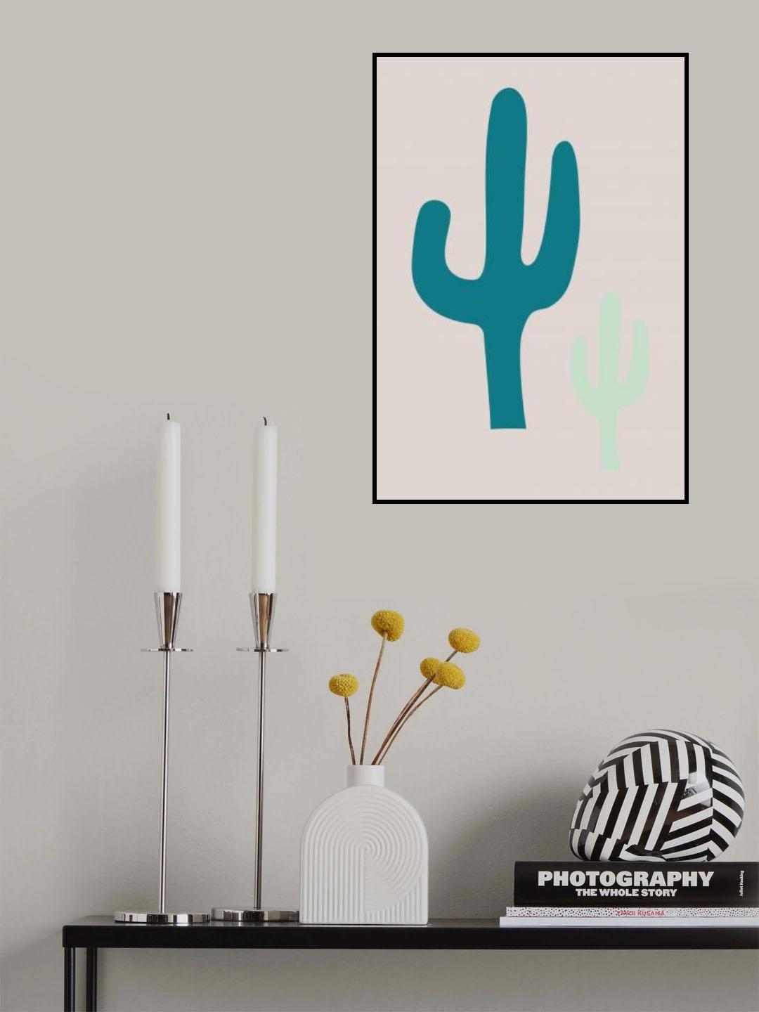 Cactus Beige Poster och Canvastavla