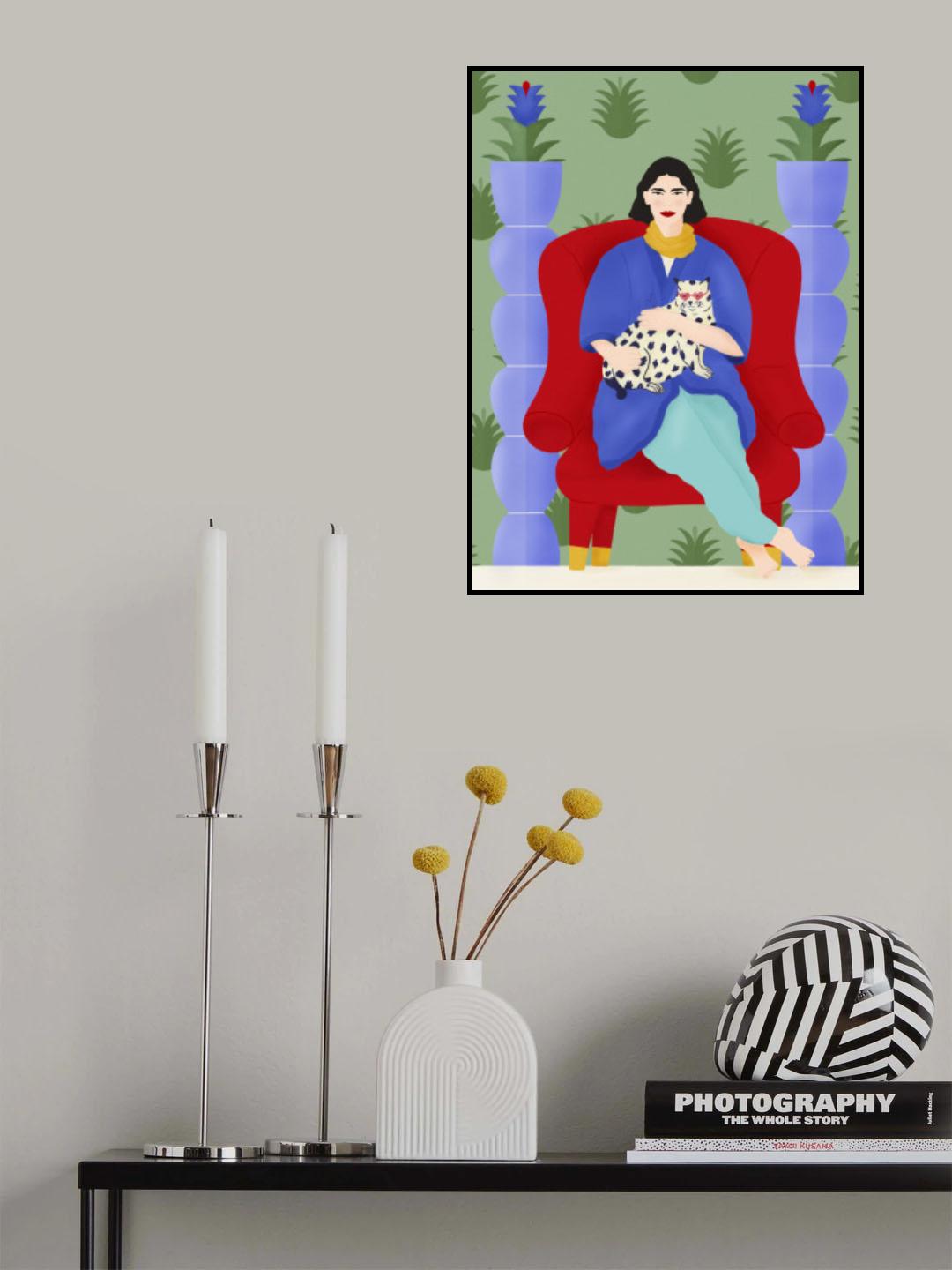 Catqueen Poster och Canvastavla