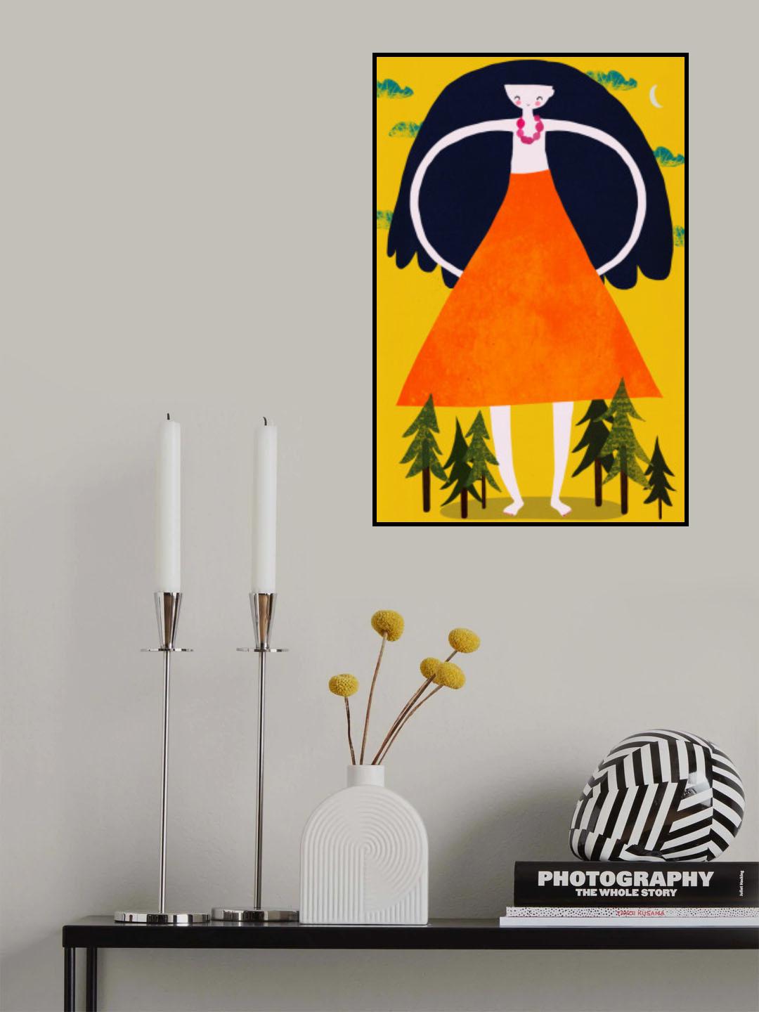 Girant Girl Poster och Canvastavla