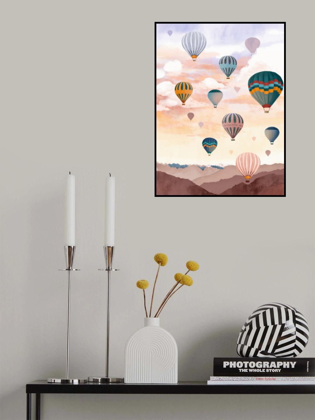 Airballoon Sky Poster och Canvastavla