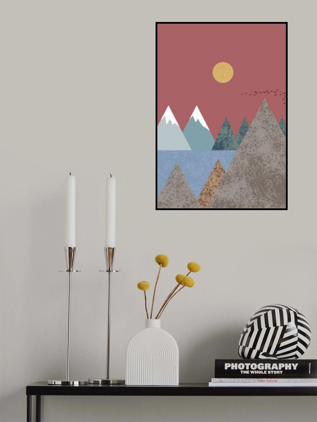 Mountain landscape Poster och Canvastavla