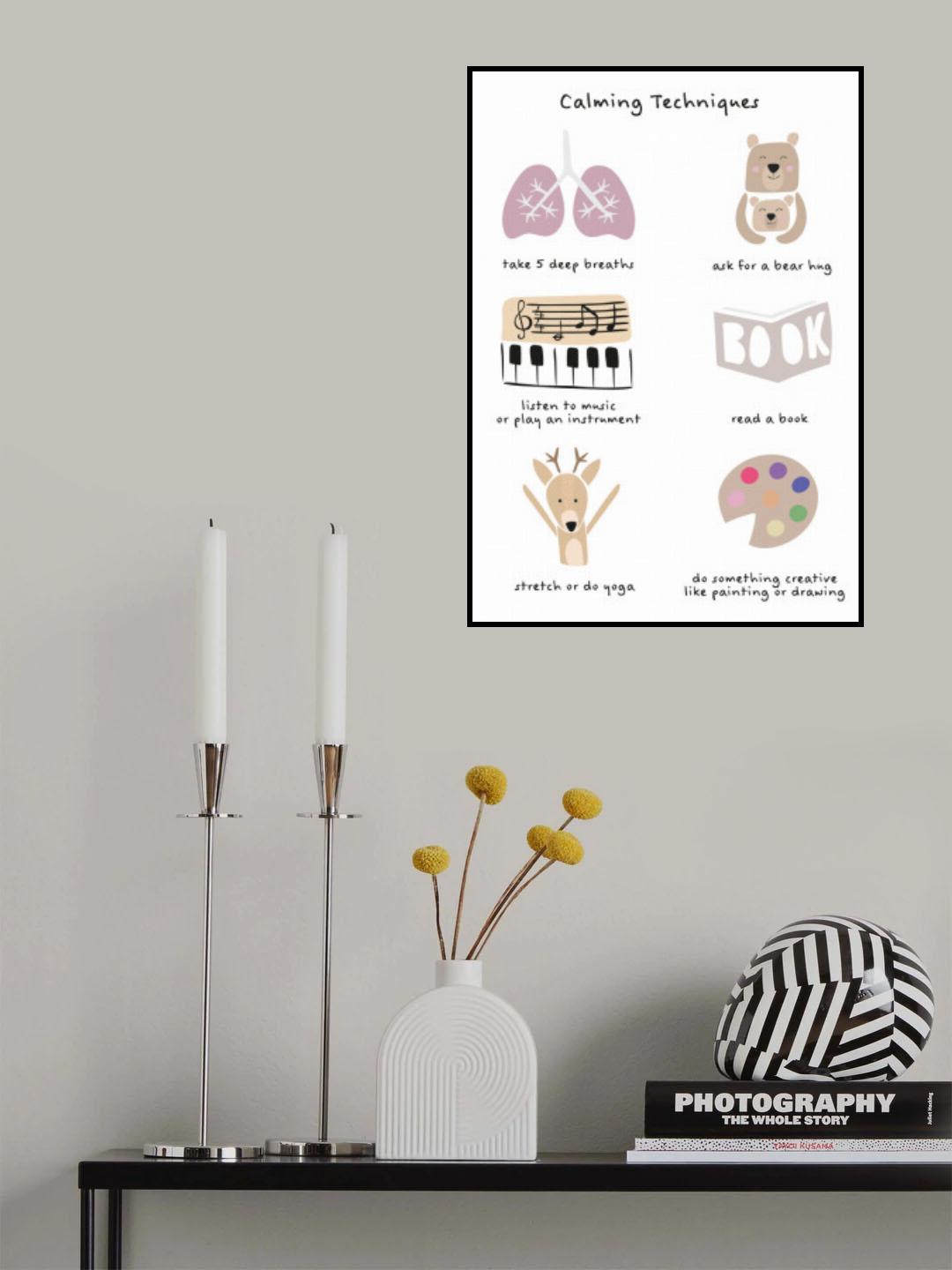 Children's calming meditation emotions print 2 Poster och Canvastavla