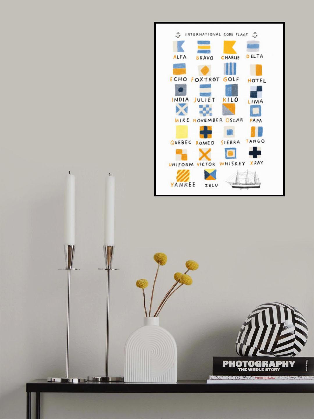 Nautical Flags Poster och Canvastavla