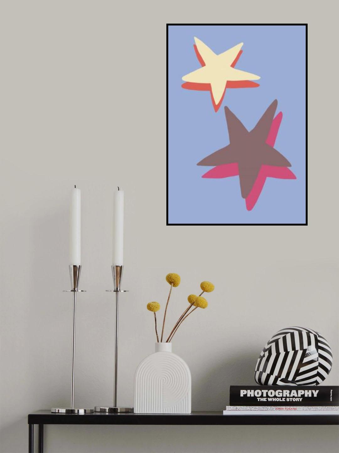 Blue Star Poster och Canvastavla