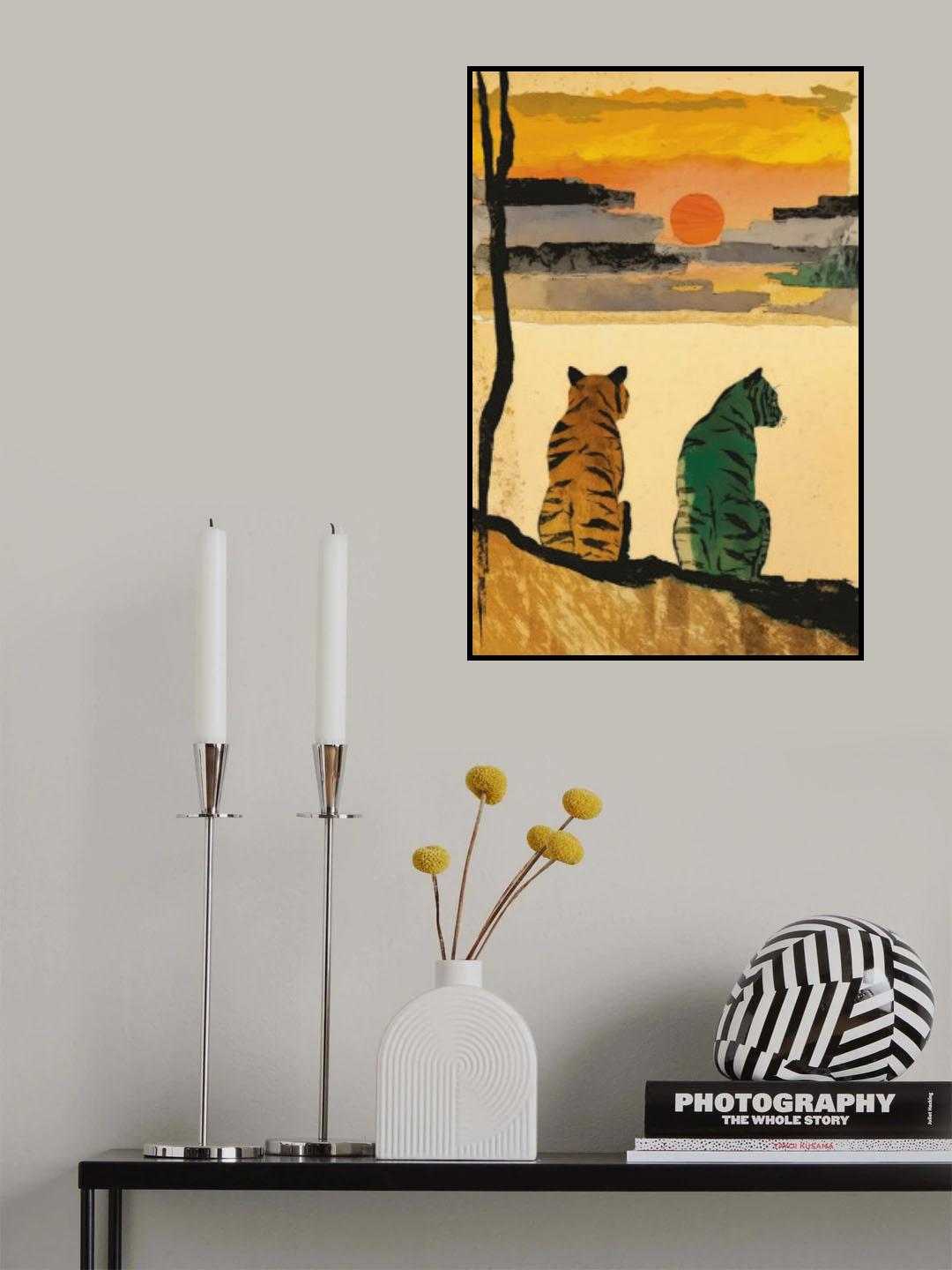 Resting Tigers Poster och Canvastavla