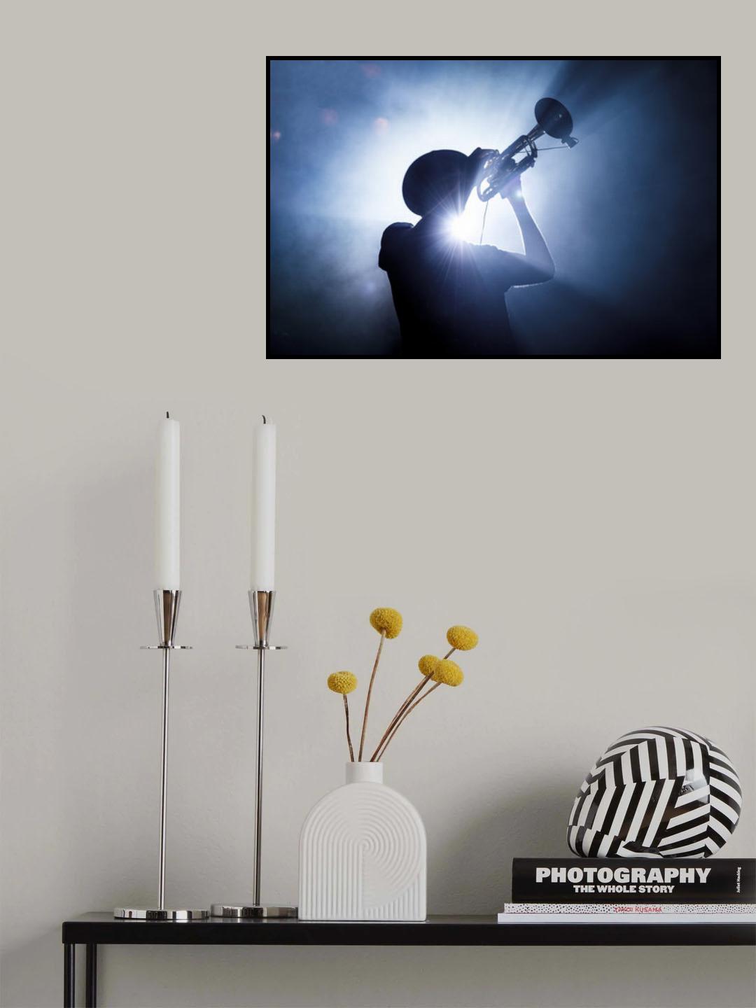 Trumpet Player Poster och Canvastavla