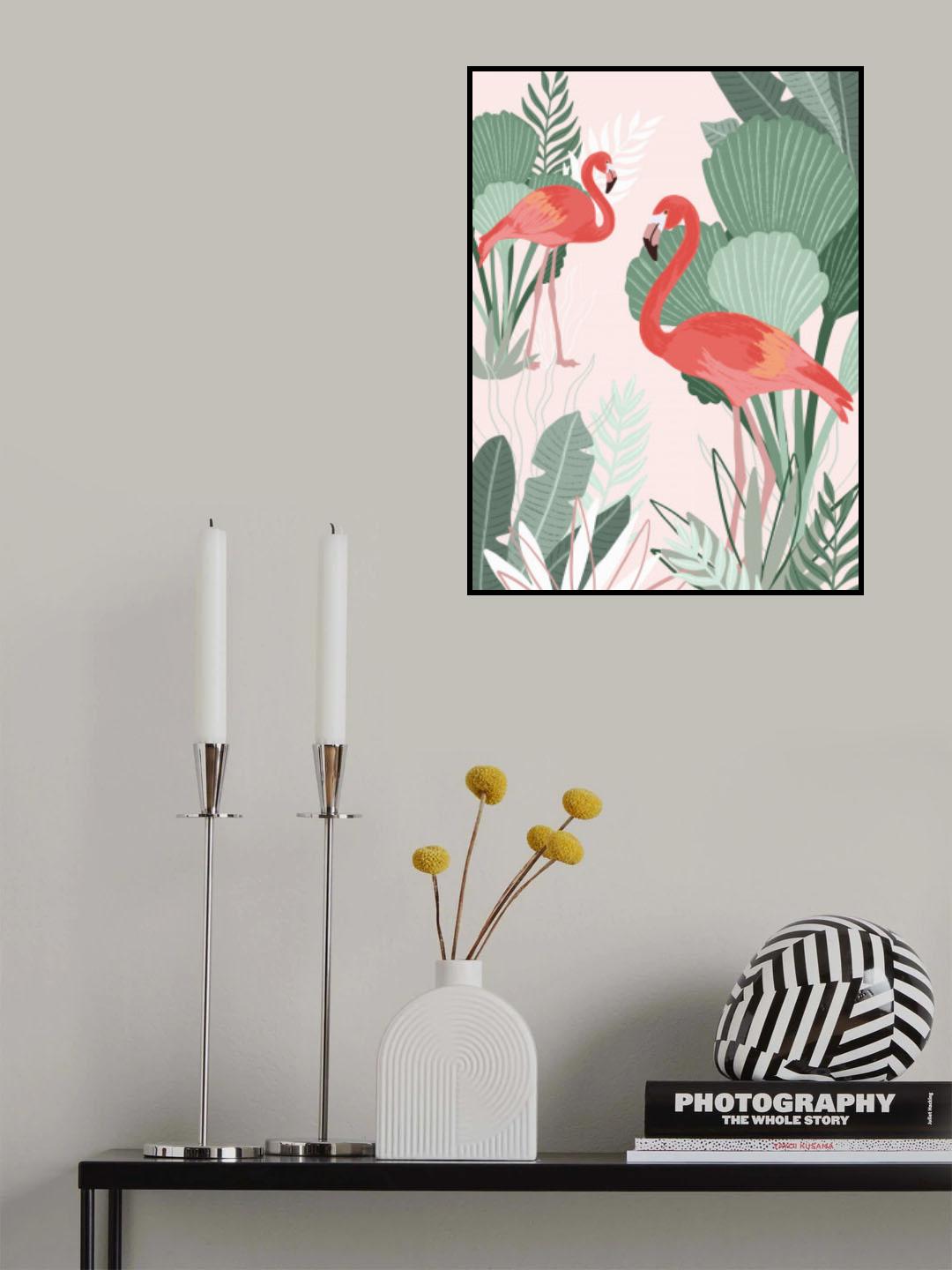 Flamingo Dreams Poster och Canvastavla