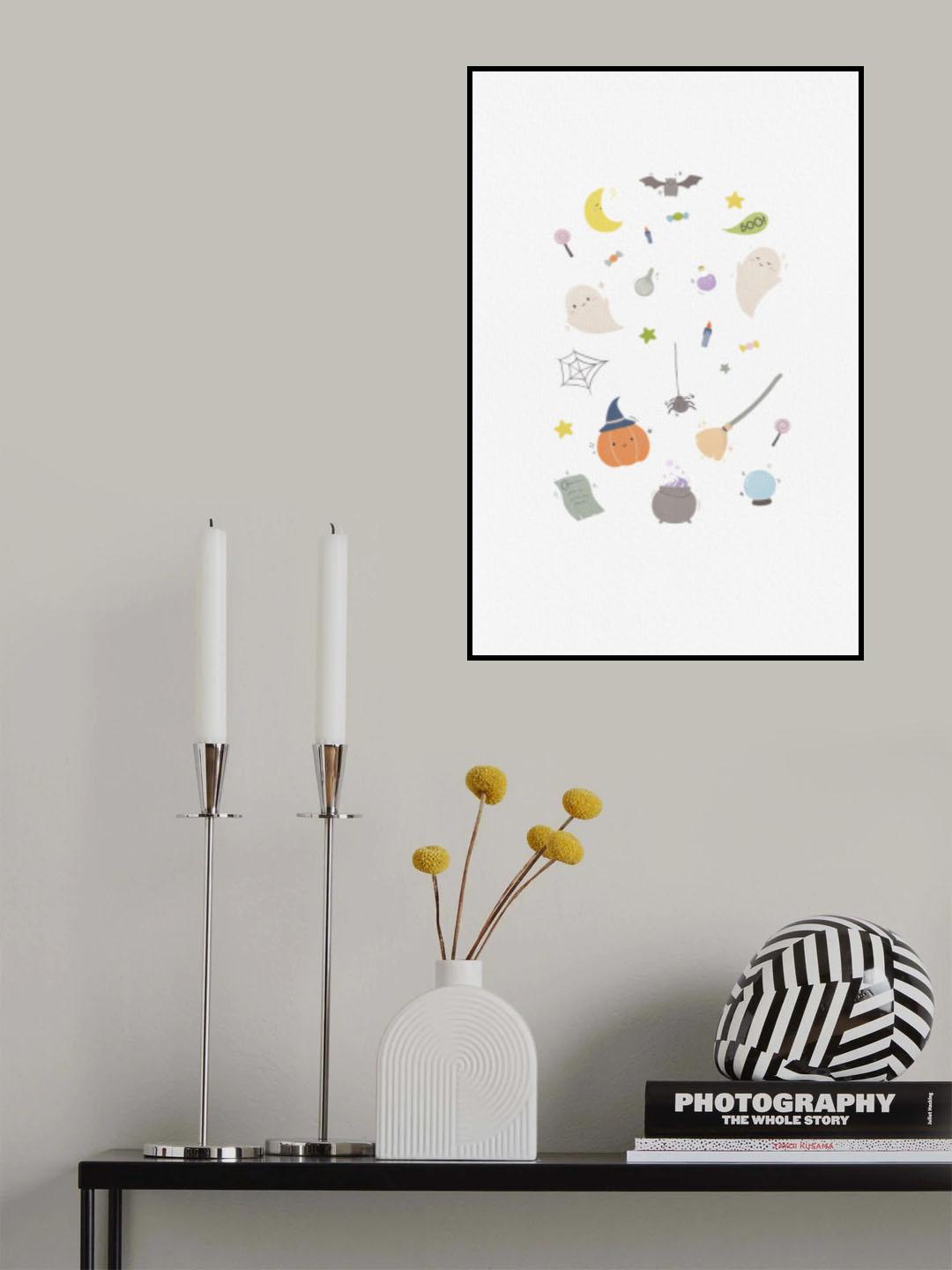 Little Pumpkin In the Halloween Poster och Canvastavla