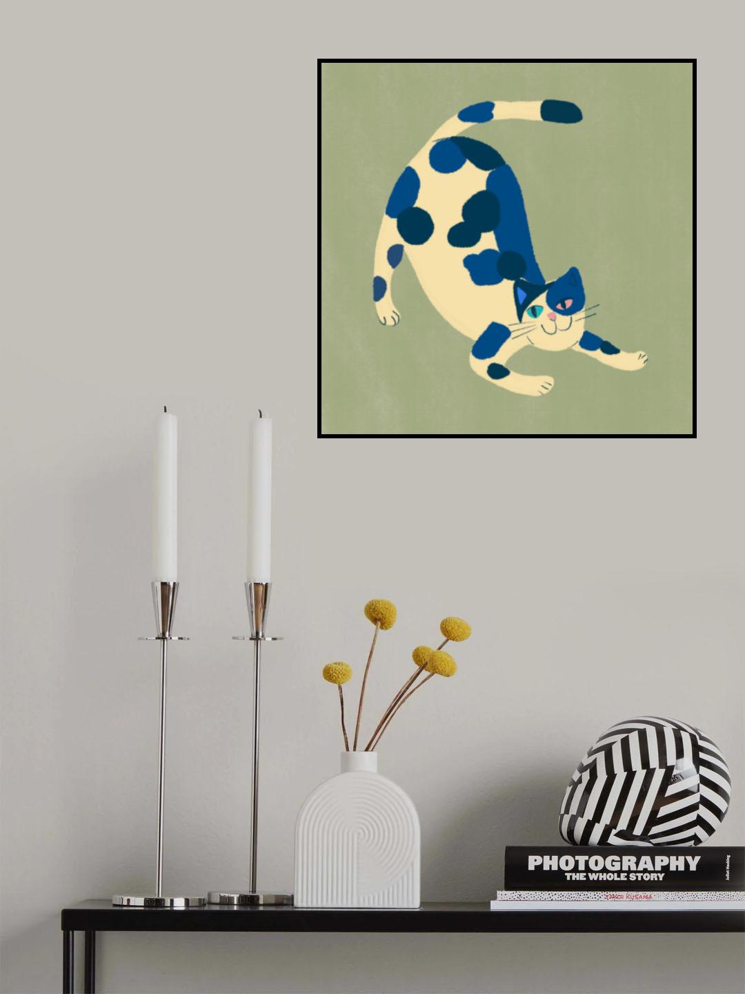 Pouncing cat Poster och Canvastavla