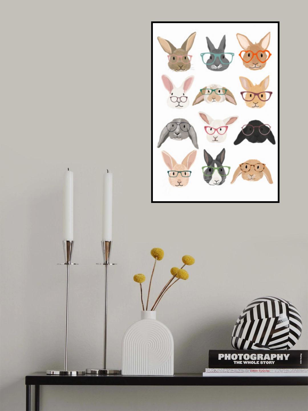 H Rabbits 2 Poster och Canvastavla