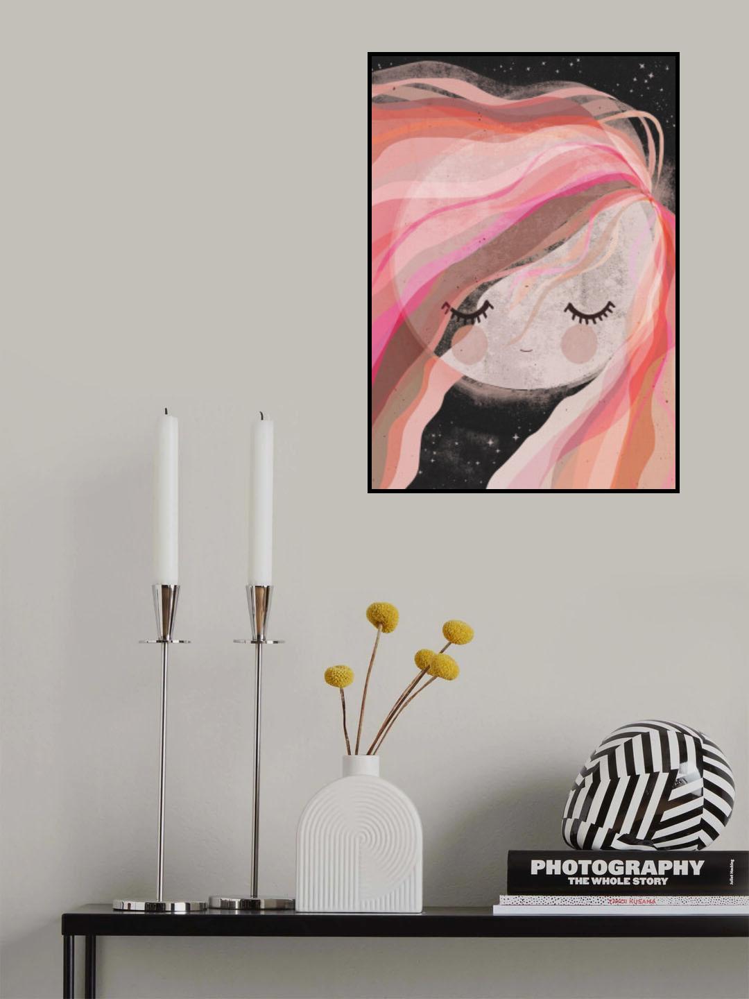 Moon Girl Poster och Canvastavla