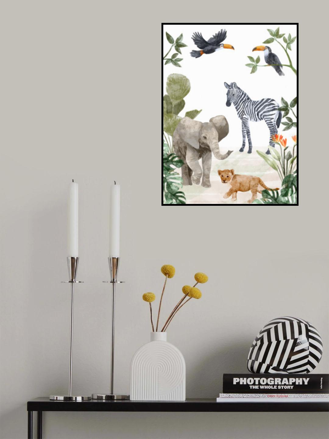 Jungle Babies Poster och Canvastavla