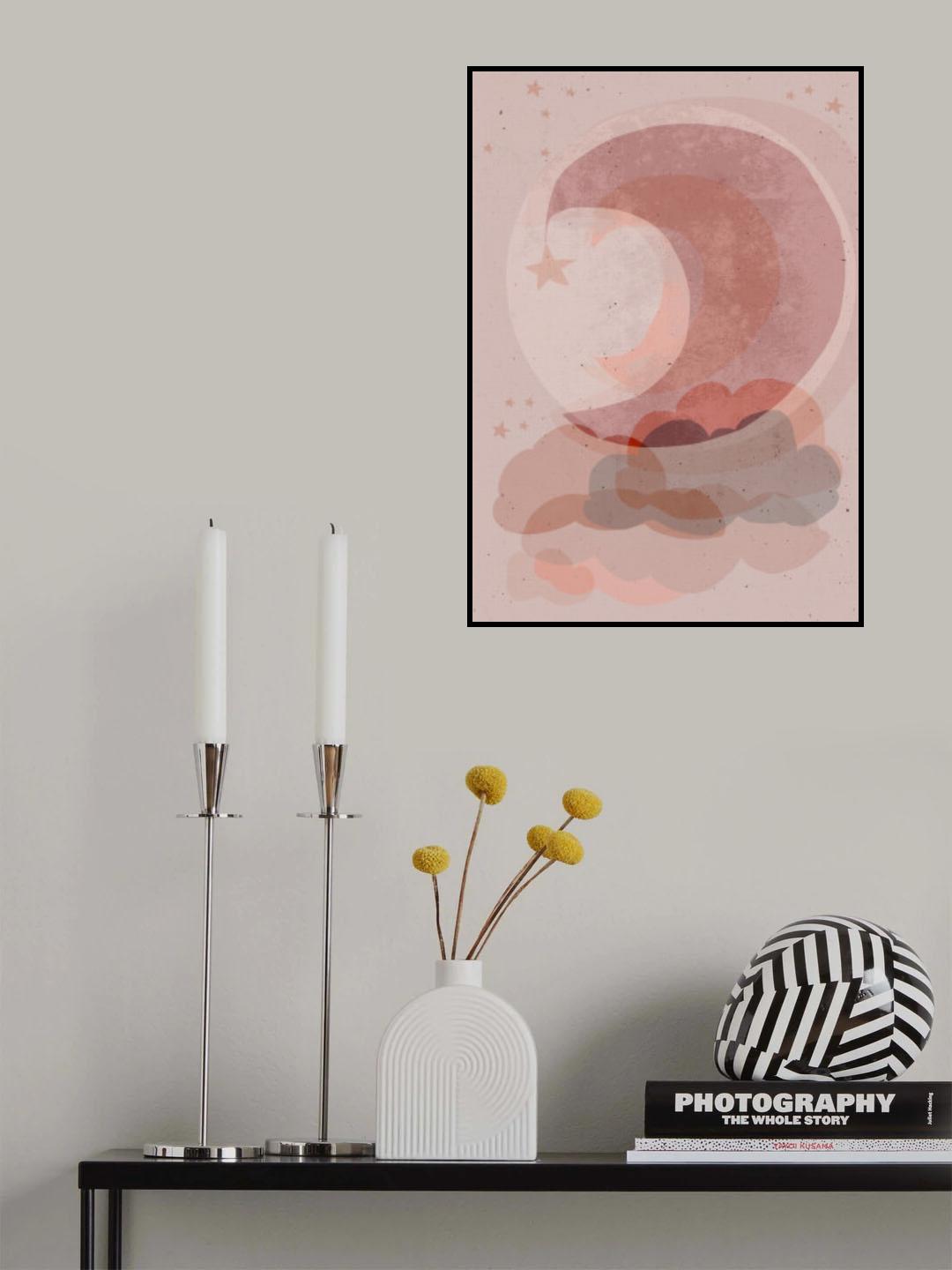 Gentle Moon Poster och Canvastavla