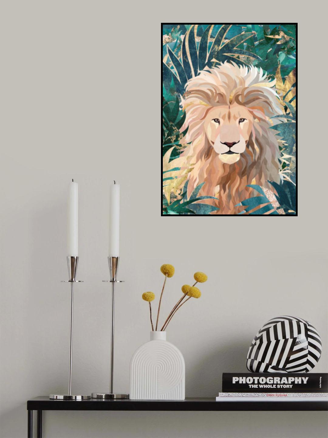 Lion Jungle 2 Poster och Canvastavla