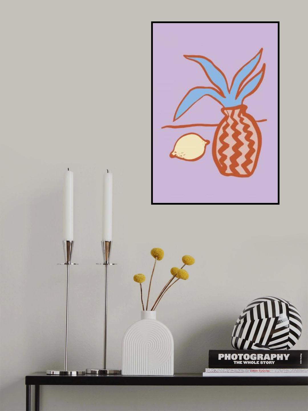 Lilac Lemon Poster och Canvastavla