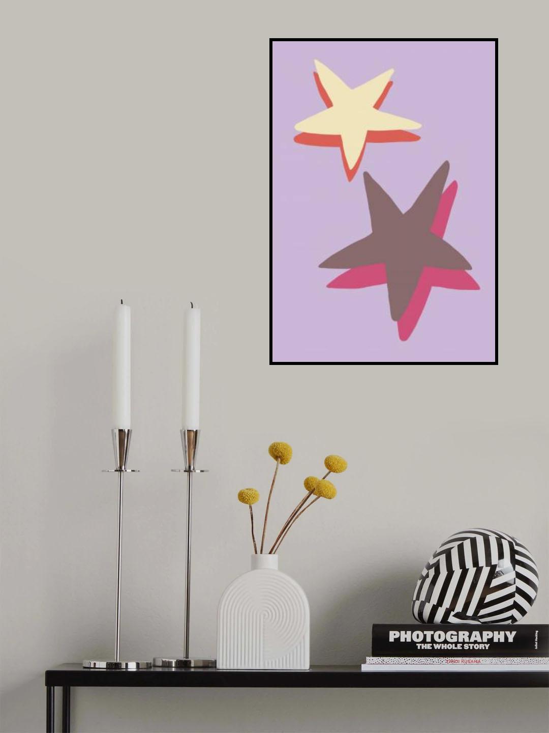 Lilac Star Poster och Canvastavla