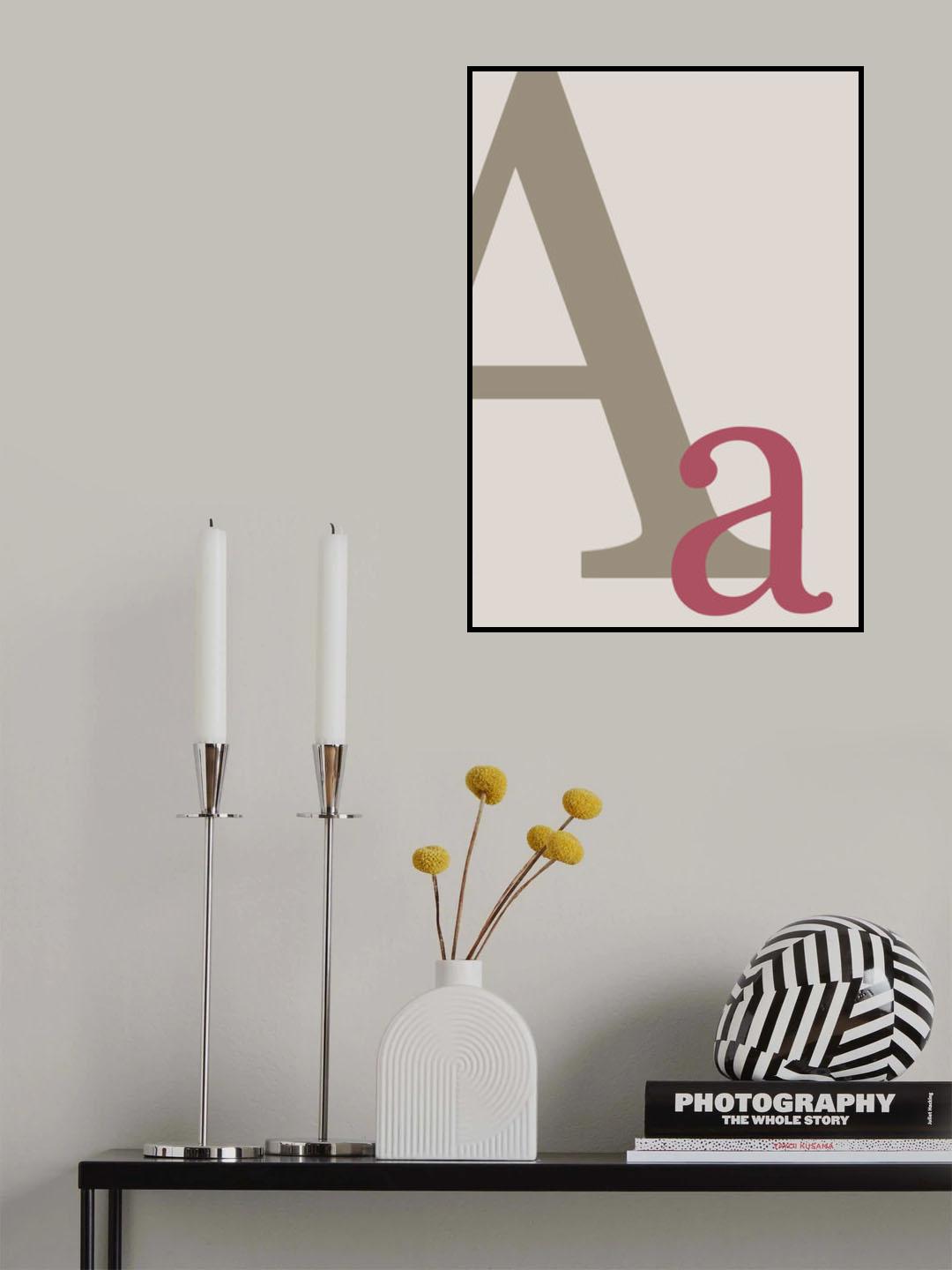 Letter A Poster och Canvastavla