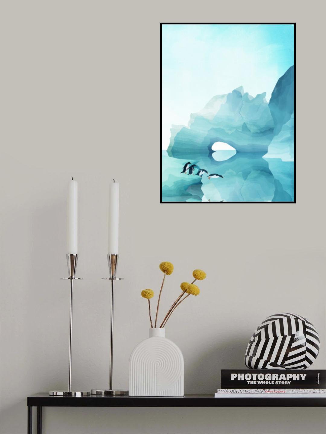 Penguins By Day Poster och Canvastavla