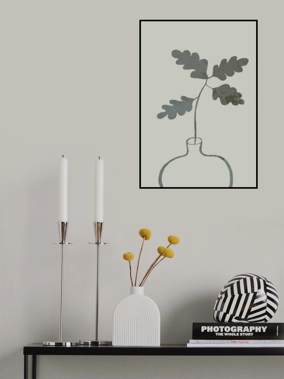 Green Oak Plant Poster och Canvastavla