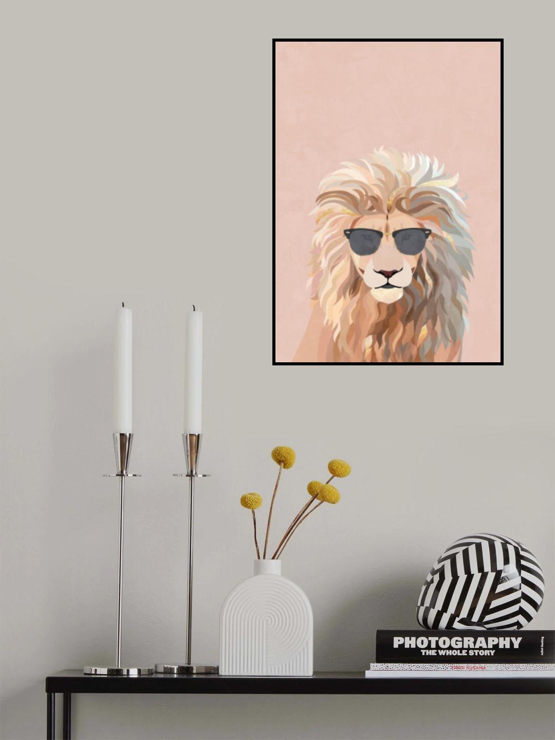 Cool cat lion Poster och Canvastavla