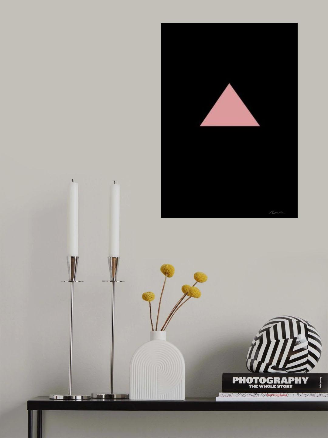 Pink Triangle Poster och Canvastavla