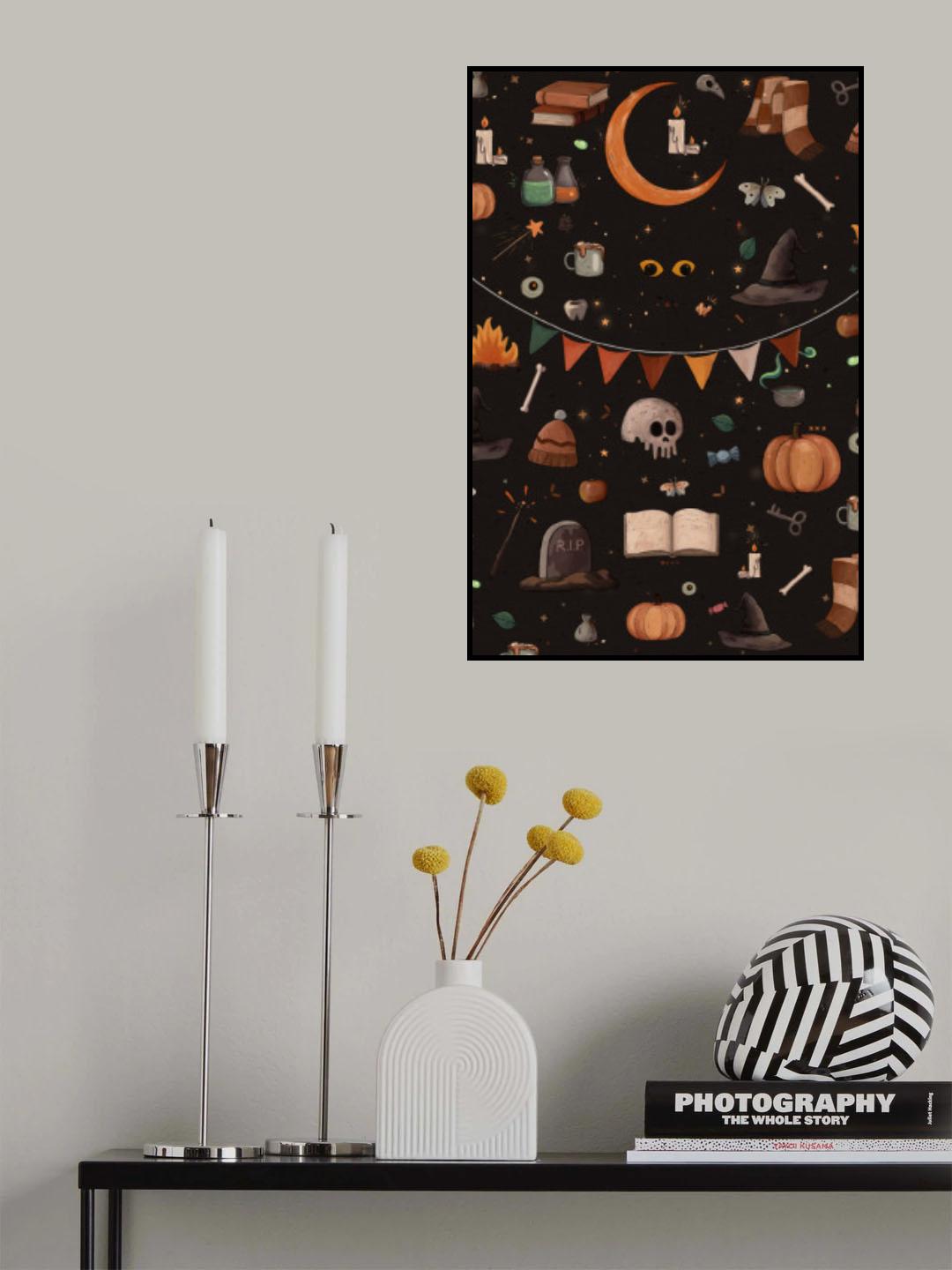 Halloween Theme Poster och Canvastavla