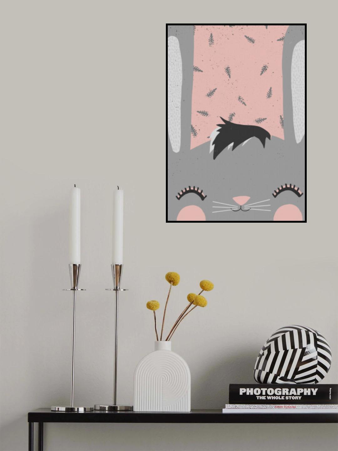 Little Bunny (pink) Poster och Canvastavla