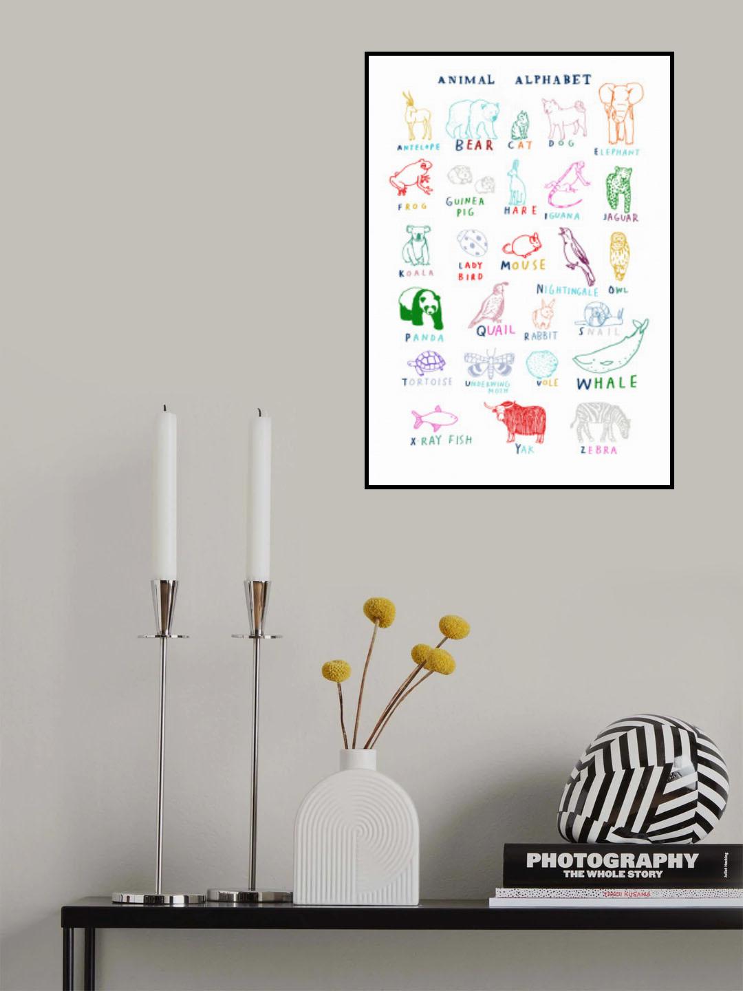 Animal Alphabet Poster och Canvastavla