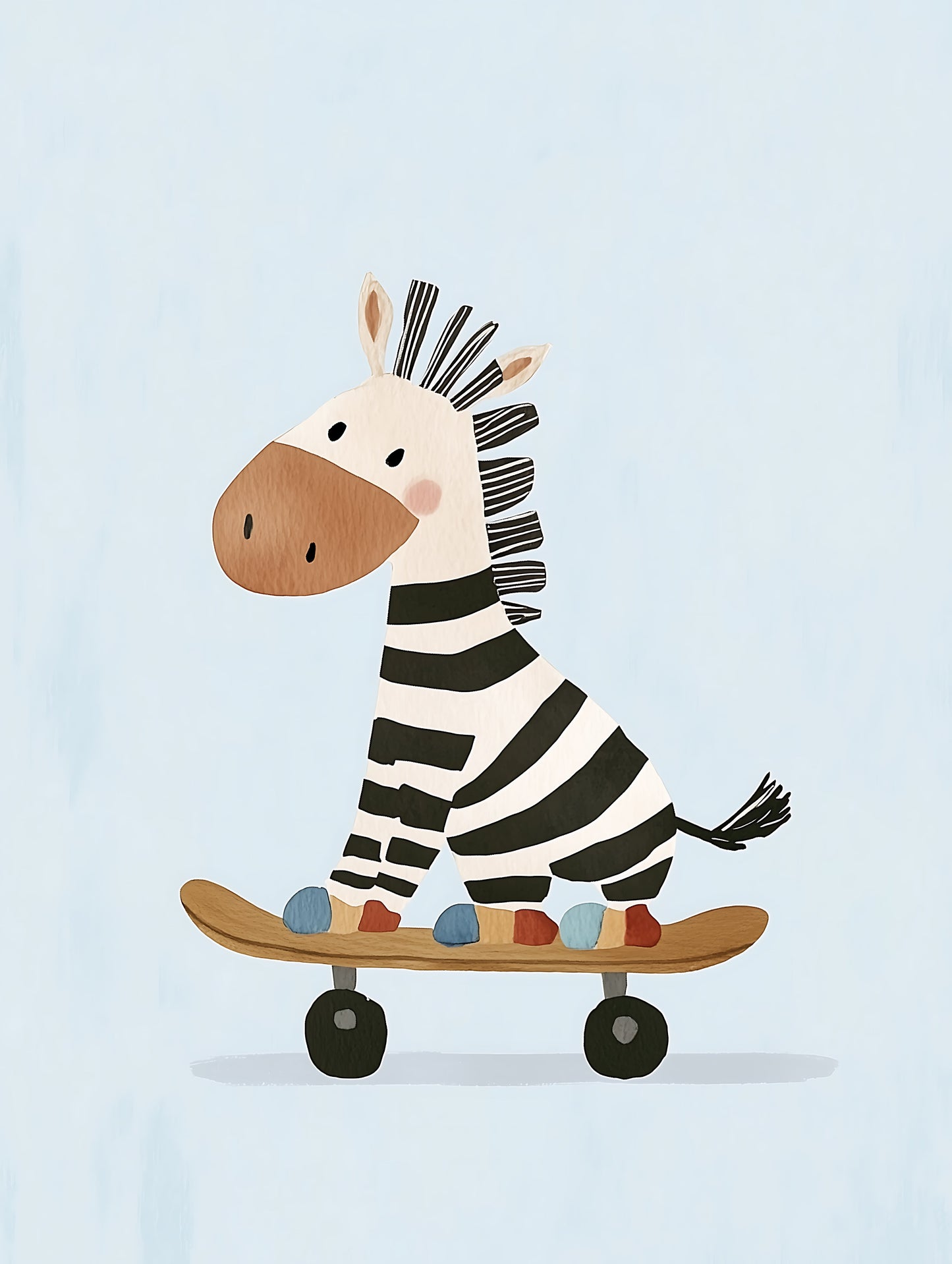 Zebra skateboard 1