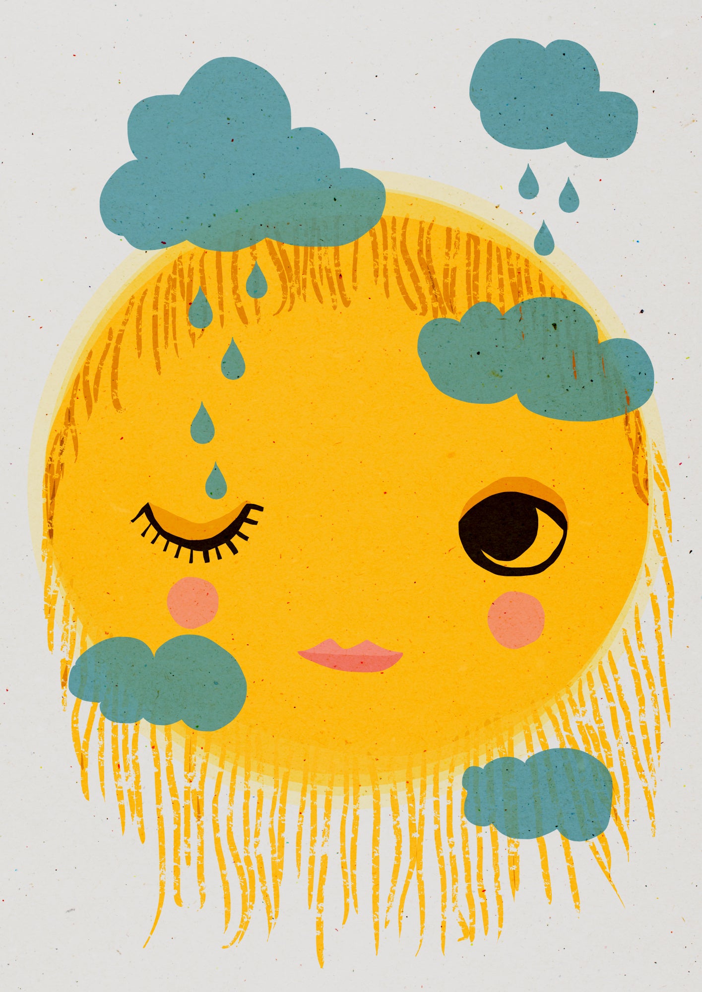 Sun And Rain Poster och Canvastavla