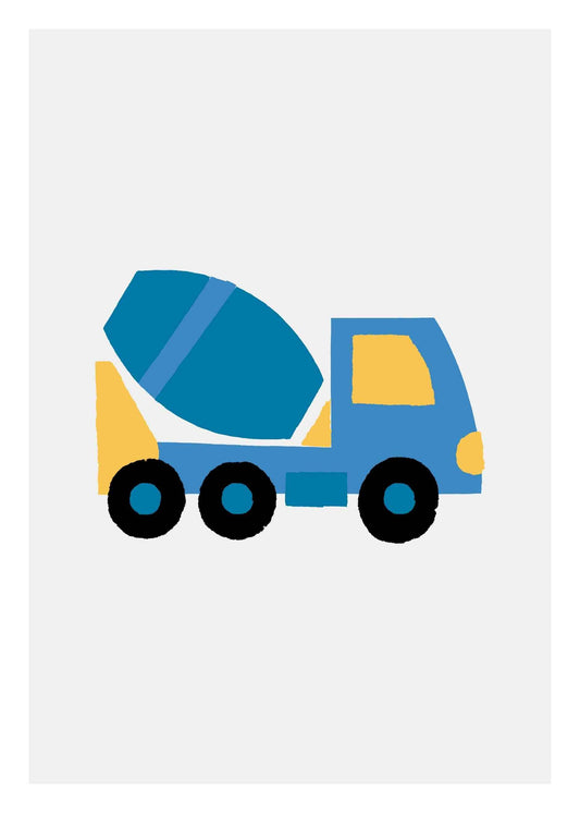 Lastbil betongblandare Poster 1