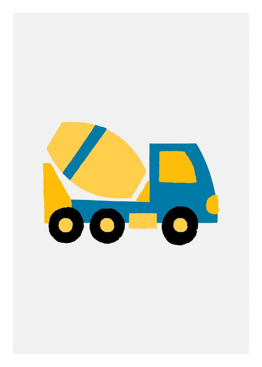 Lastbil betongblandare Poster 3