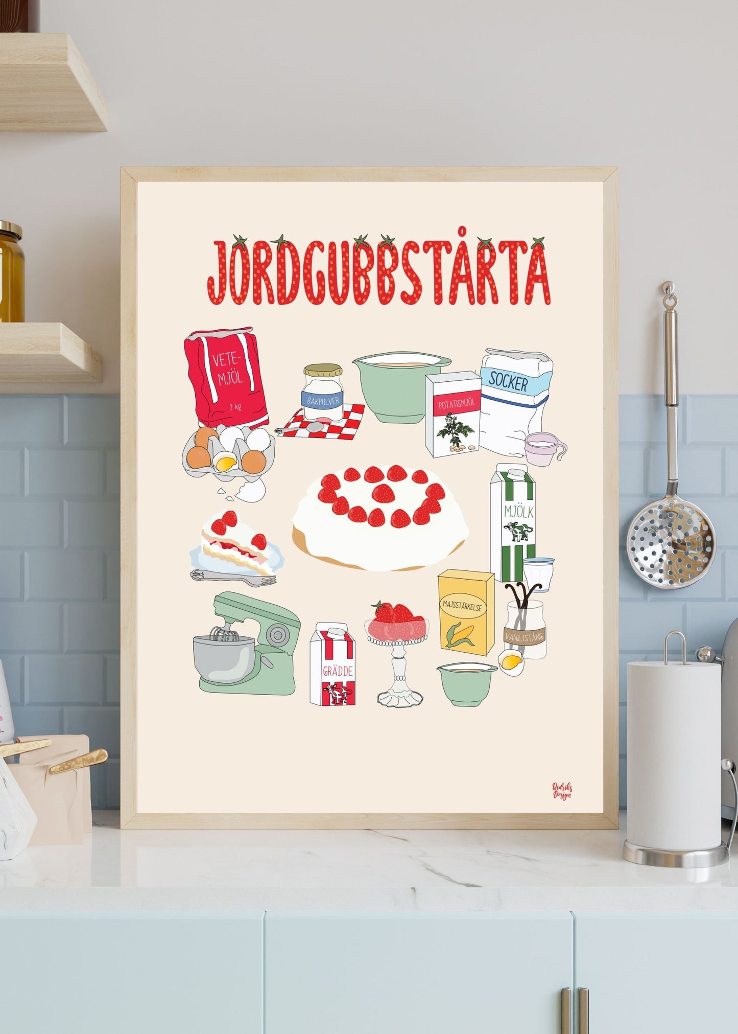 Recept jordgubbstårta poster