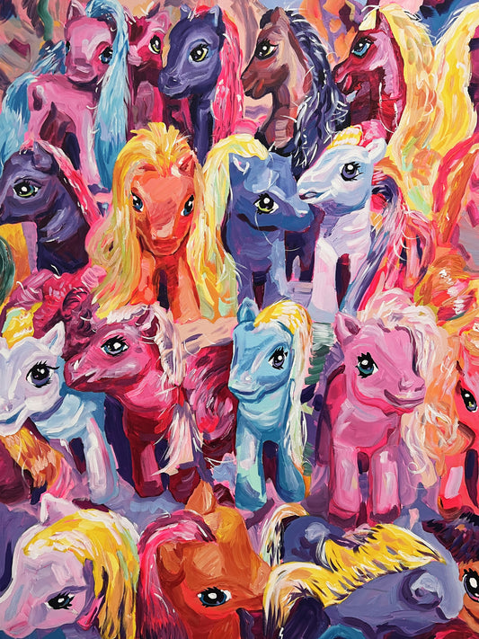 Ponies Poster och Canvastavla