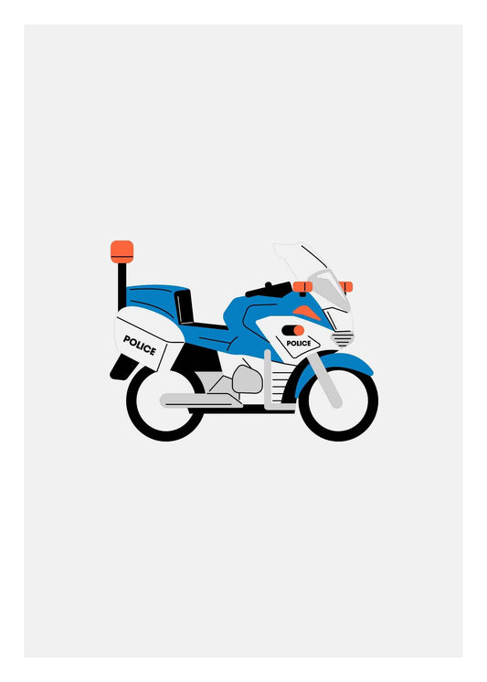 Polismotorcykel Poster 1