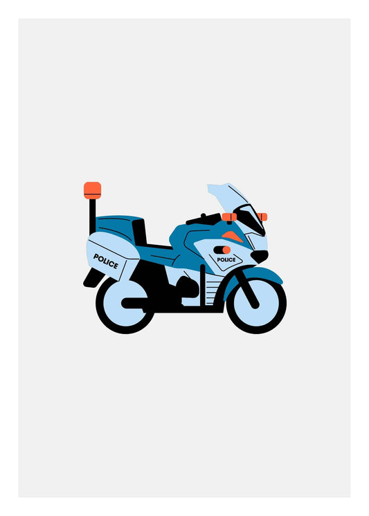 Polismotorcykel Poster 3