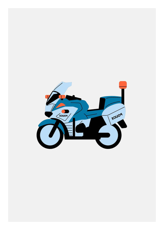 Polismotorcykel Poster 4