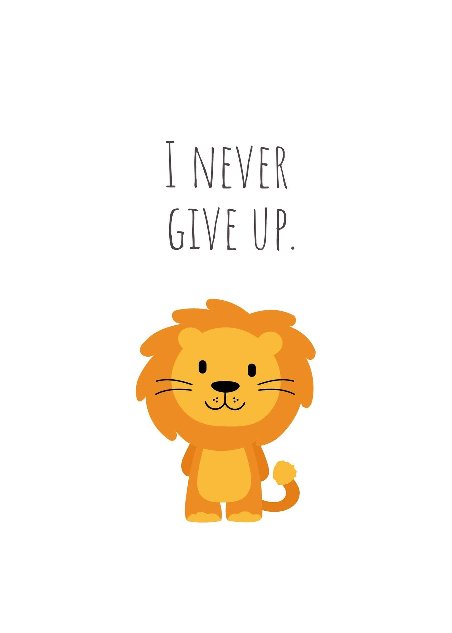 I NEVER GIVE UP